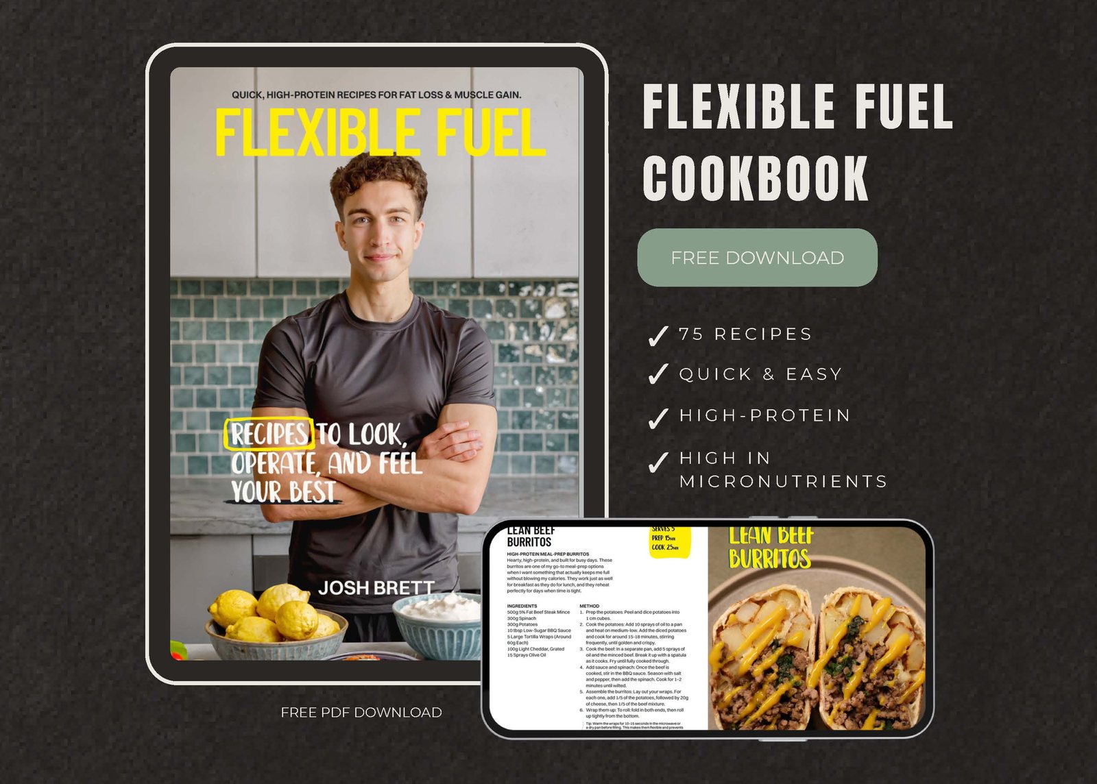 Flexible Fuel cookbook: 75 quick, high-protein recipes