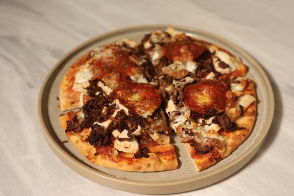 Meat feast pizza